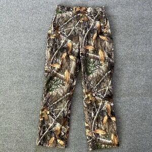 Mountn Prairie Pants Mens Medium Realtree Edge Camo Fleece Waterproof  32 X 30